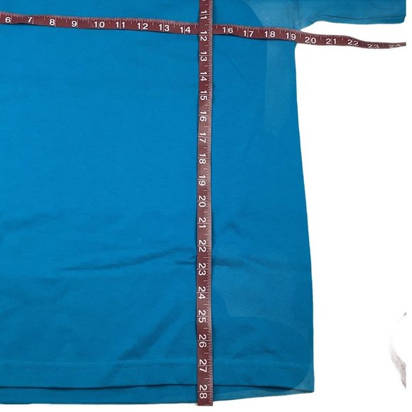 Reel Legends Men's M Blue Marlin T Shirt Turquoise - Picture 4 of 6